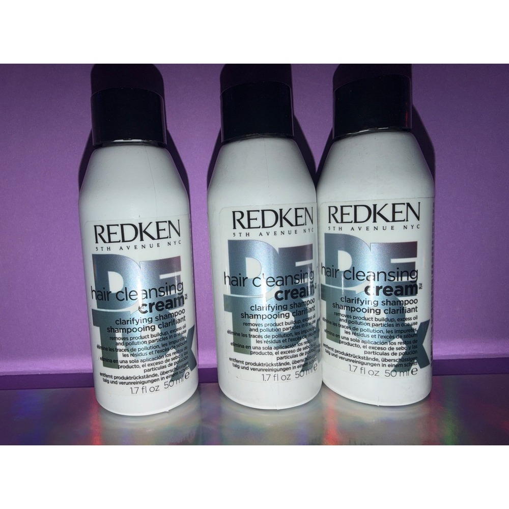 Redken Hair Cleansing Cream Clarifying Shampoo Set of 3 Travel Size Detox